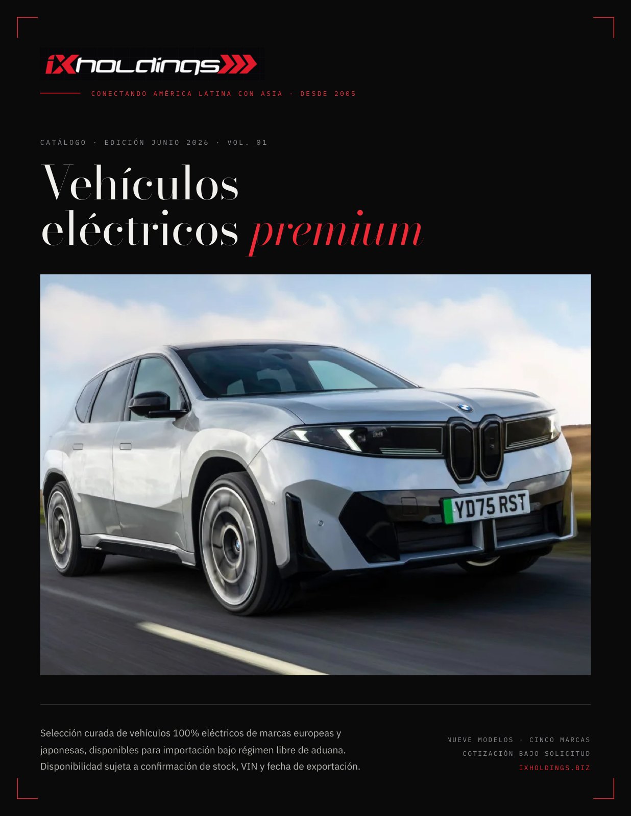 Portada del catálogo de vehículos eléctricos